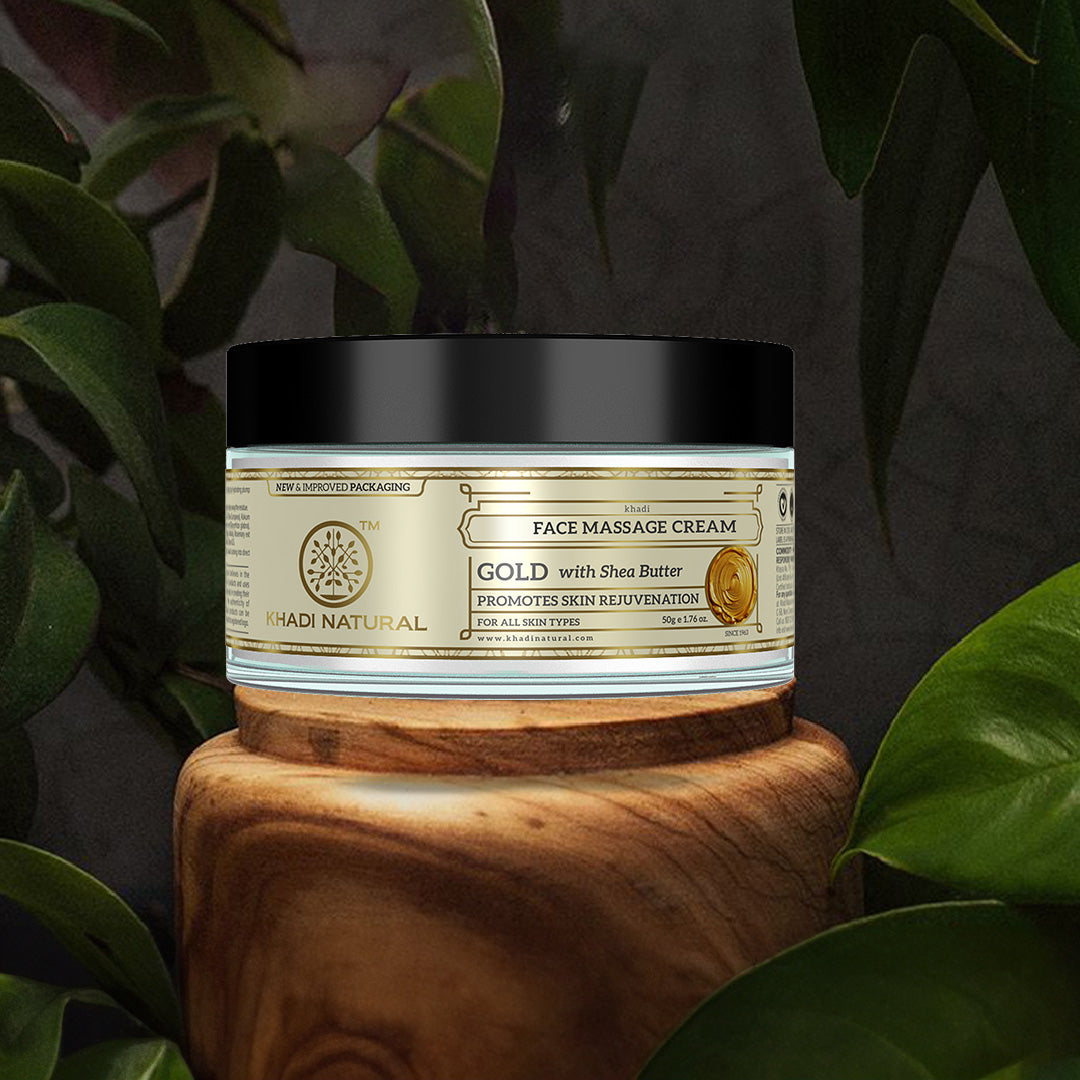 Khadi Natural Face Gold Massage Cream - 50gm