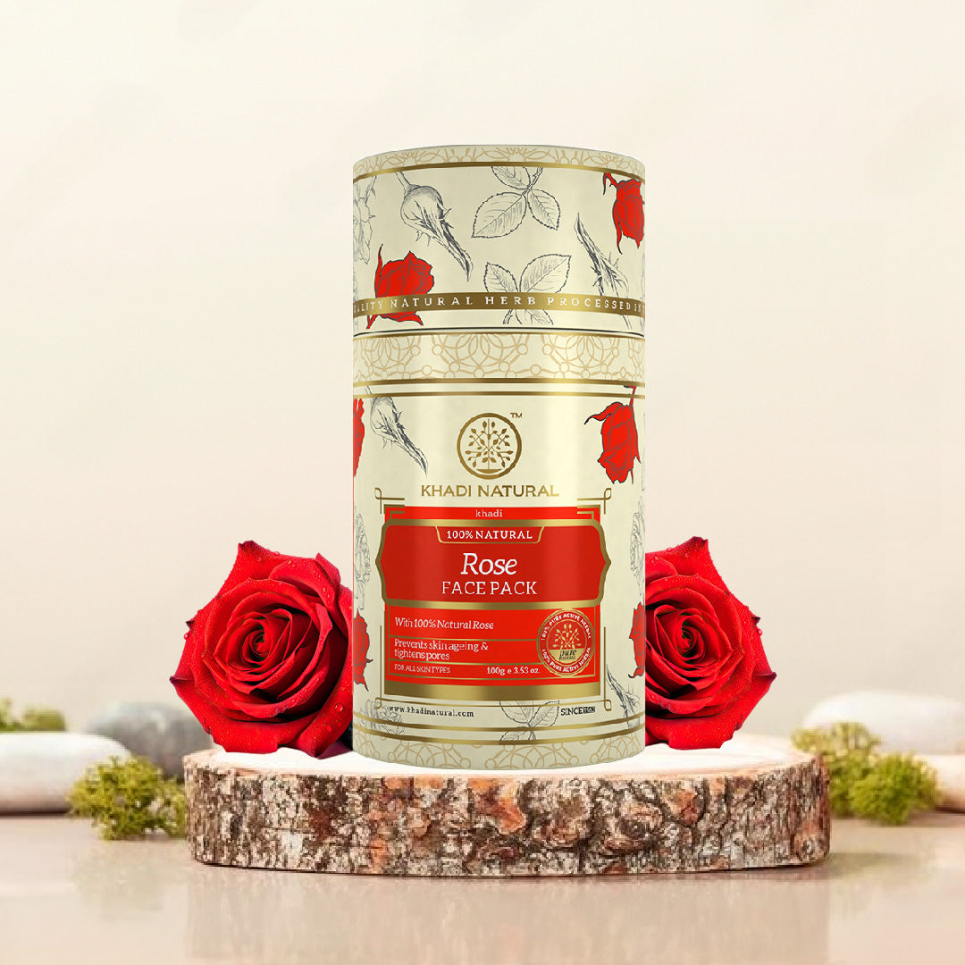 Khadi Natural Rose Face Pack - 100gm