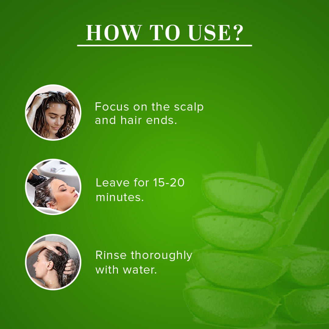 Khadi Natural Neem & Aloe Vera Hair Mask - SLS, Paraben & Color Free - 200gm