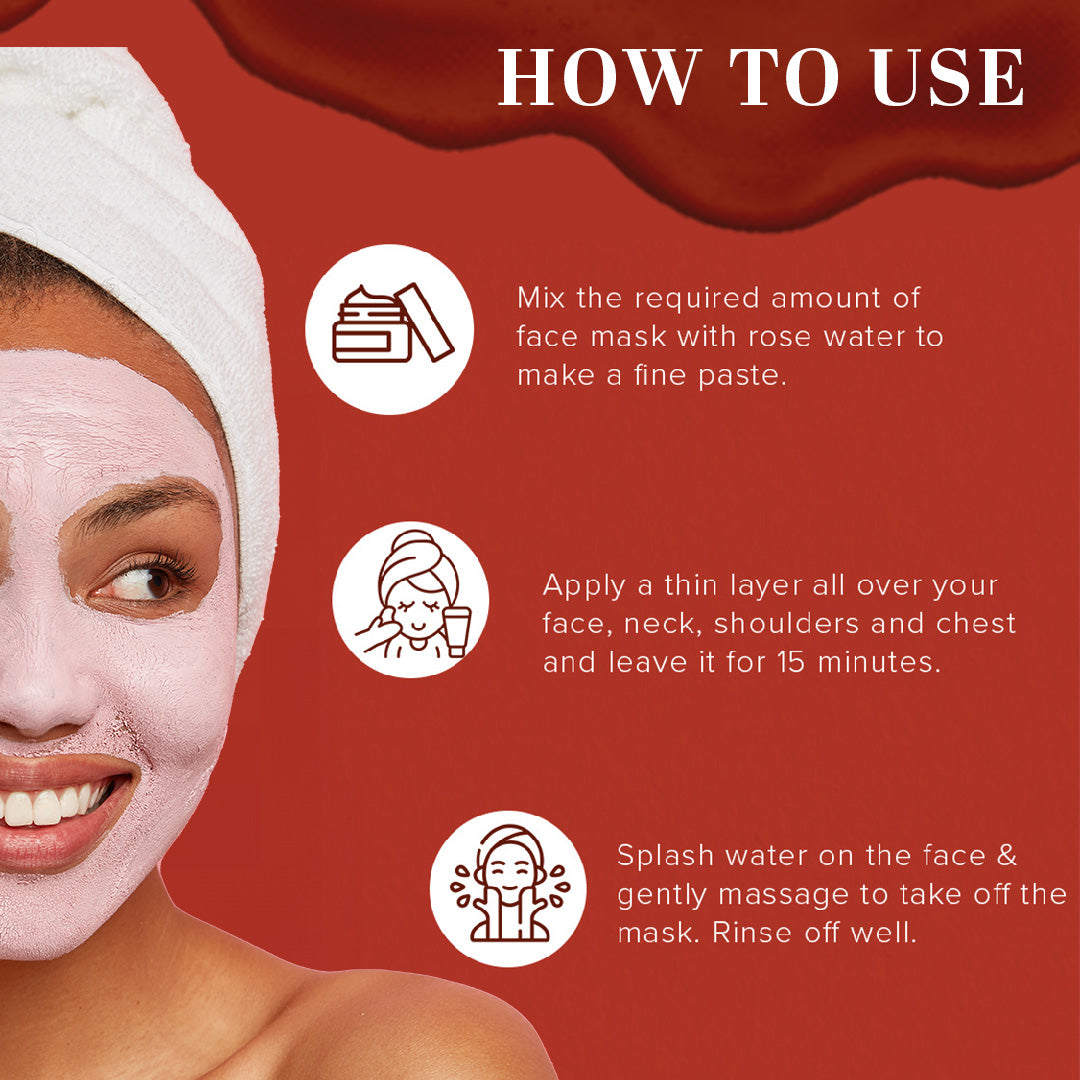 Khadi Natural Rose Face Pack - 100gm