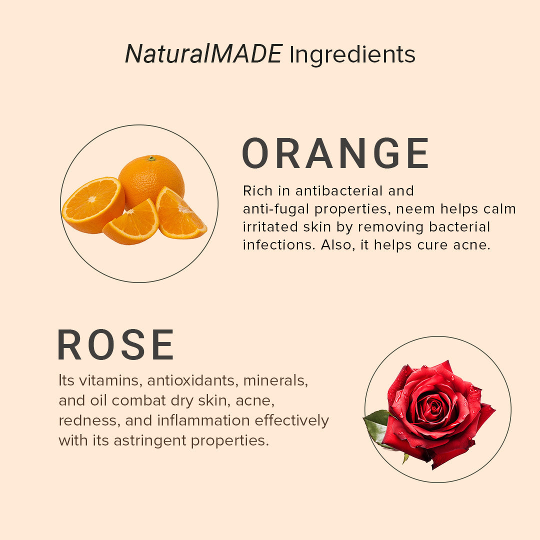 Khadi Natural Rose & Orange Face Pack - 100gm
