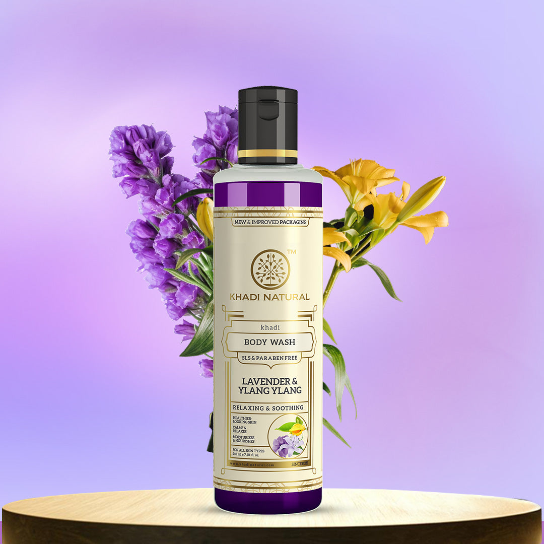 Khadi Natural Lavender & Ylang Ylang Body Wash - 210ml