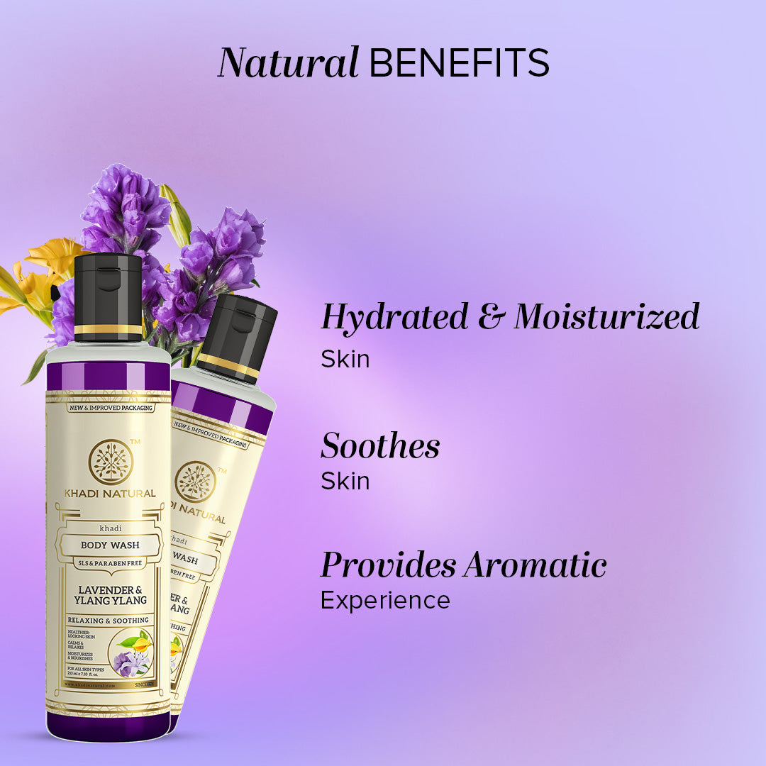 Khadi Natural Lavender & Ylang Ylang Body Wash - 210ml