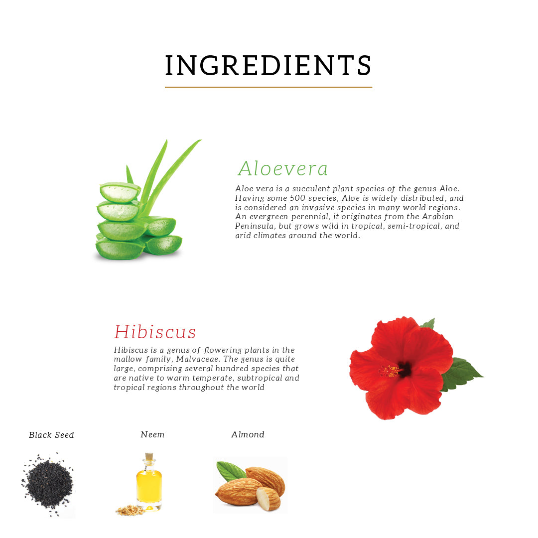 Khadi Natural Incredible Benefits of  Aloe Vera & Hibiscus