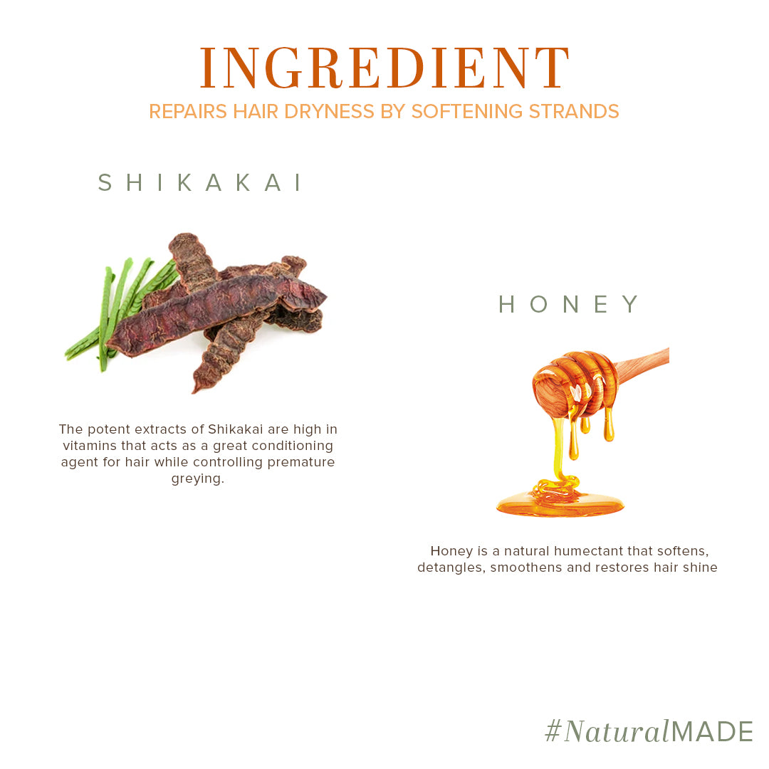Khadi Natural Shikakai & Honey Hair Conditioner- Sls & Paraben Free-210 ml