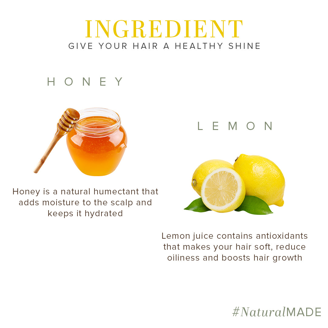 Khadi Natural Herbal Hair Cleanser With Honey & Lemon 210 ml