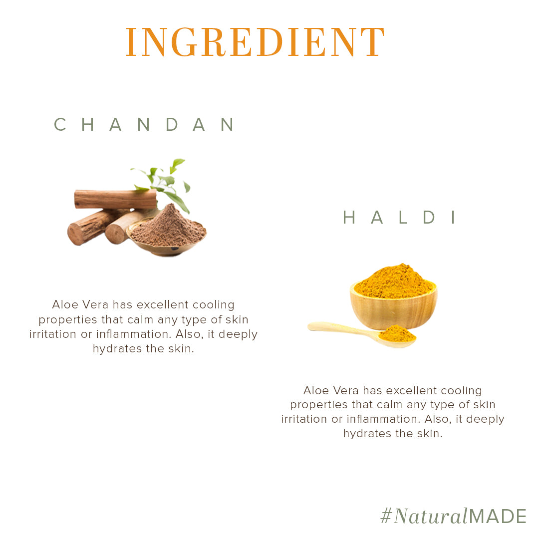 Khadi Natural Herbal Chandan Haldi Soap 125 g (Pack Of 3)