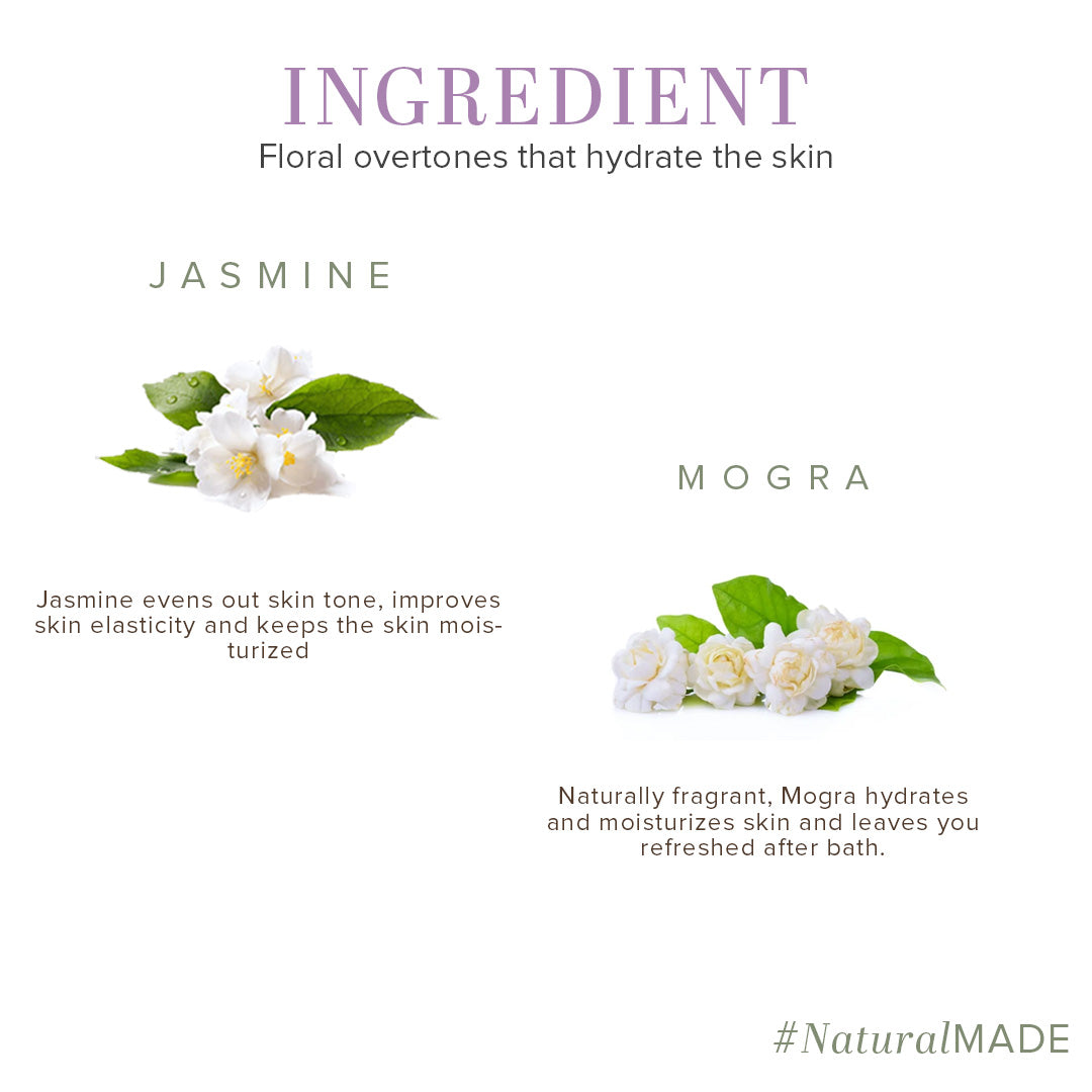 Khadi Natural Jasmine & Mongra Body Wash- Sls & Paraben Free-210 ml
