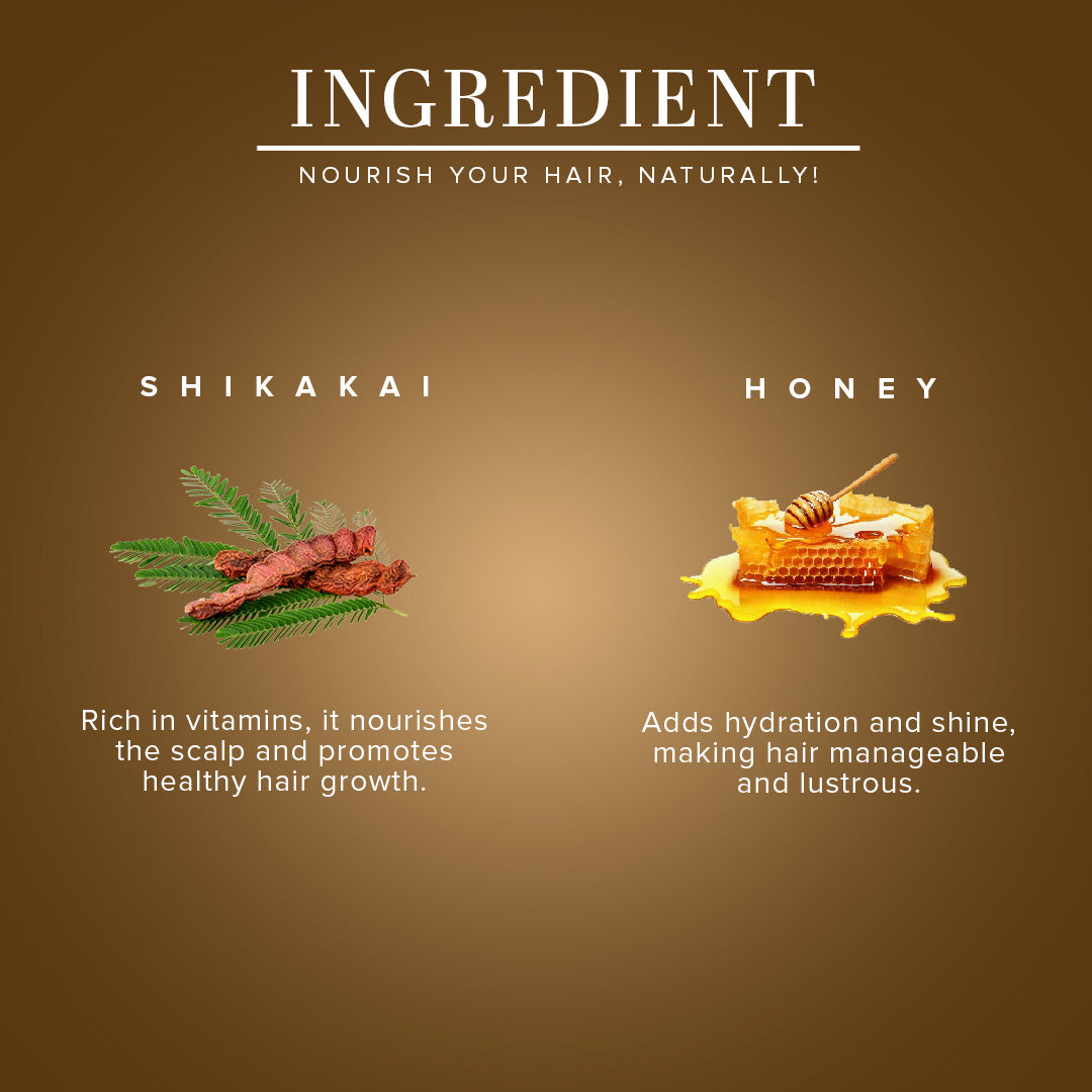 Khadi Natural Shikakai & Honey Hair Mask - Powered Botanics - 200gm
