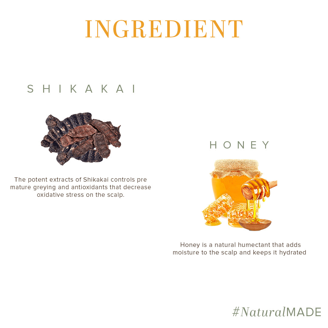 Khadi Natural Shikakai & Honey Hair Cleanser - Sls & Paraben Free-210 ml