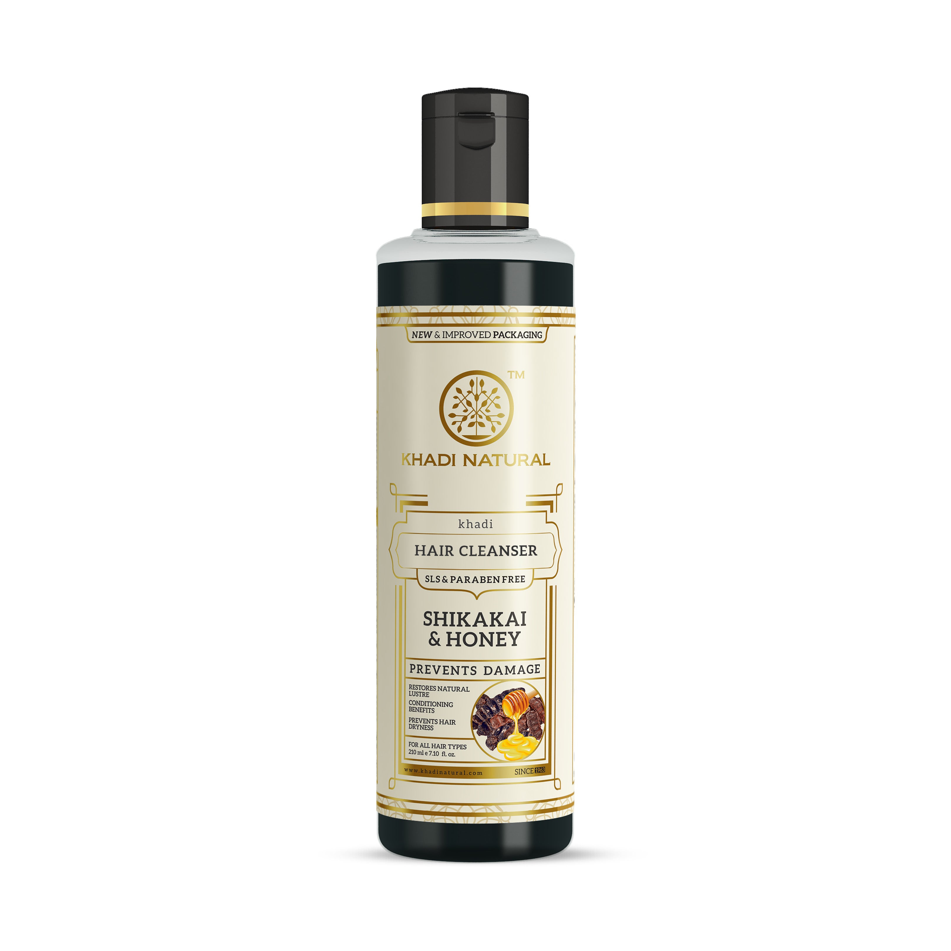 Khadi Natural Shikakai & Honey Cleanser Combo SLS & Paraben Free Pack of 2 - 210ml Each Sale