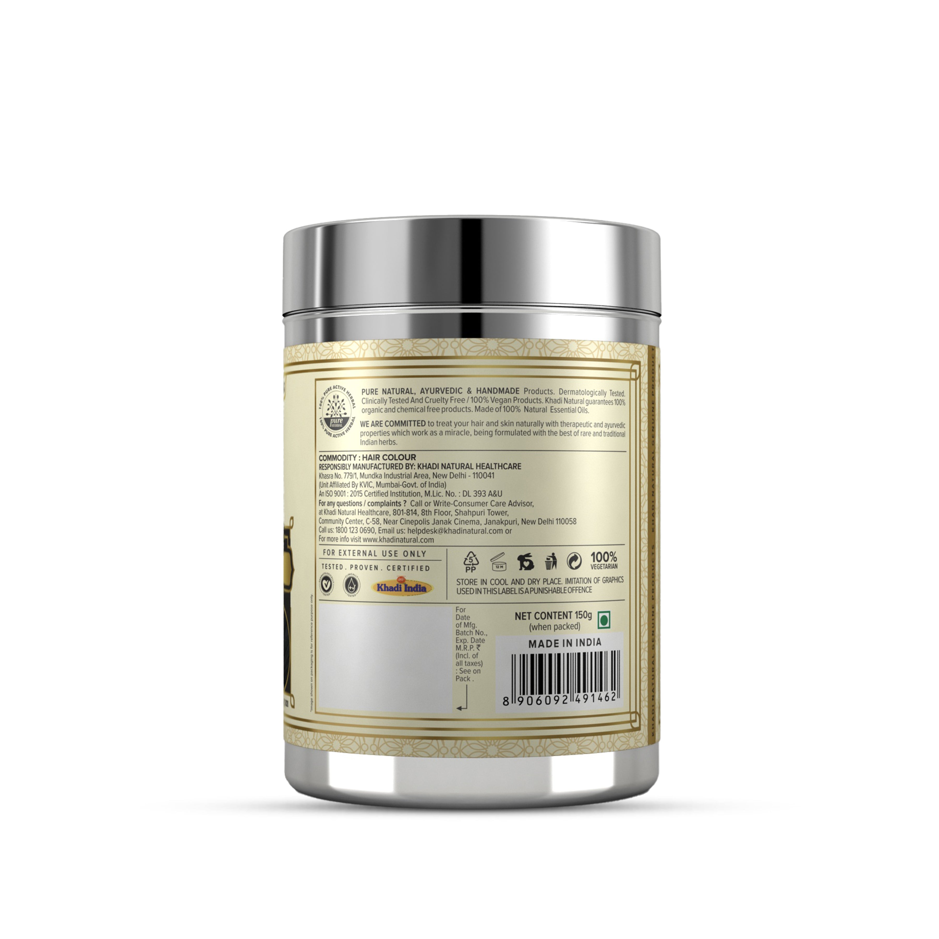 Khadi Natural Hair Colour Black - 150gm