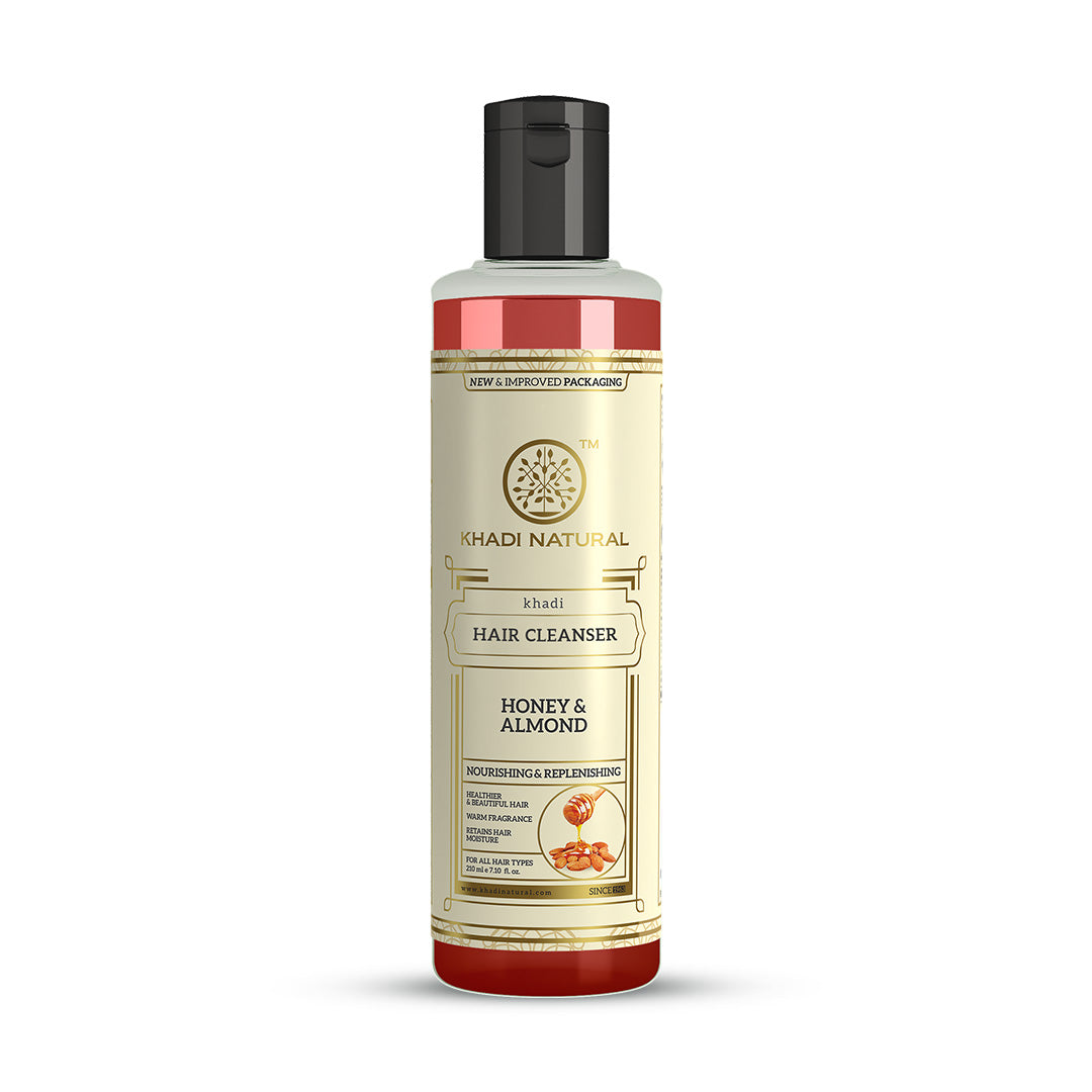 Khadi Natural Honey & Almond Hair Cleanser - 210ml