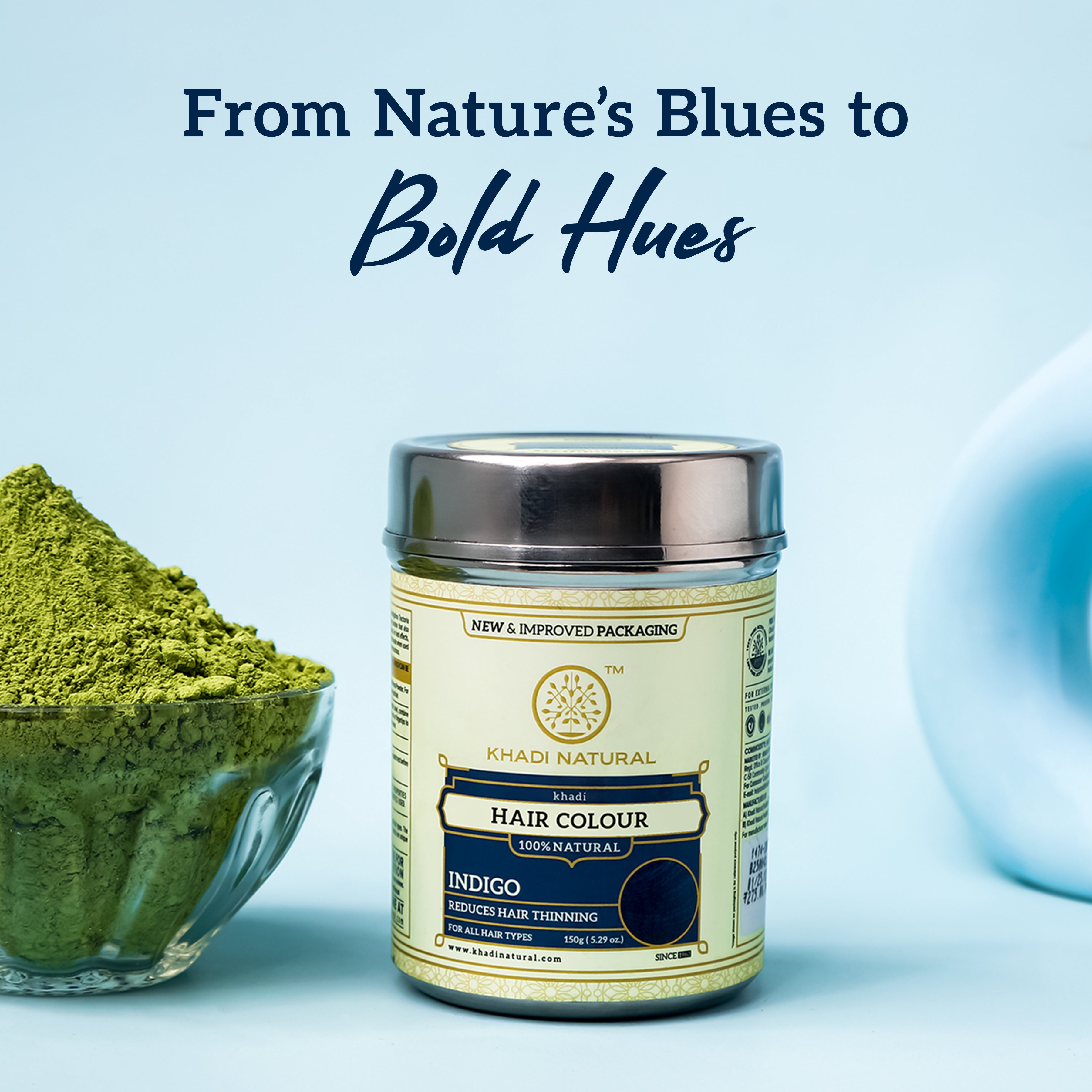 Khadi Natural Indigo Hair Color - 150gm