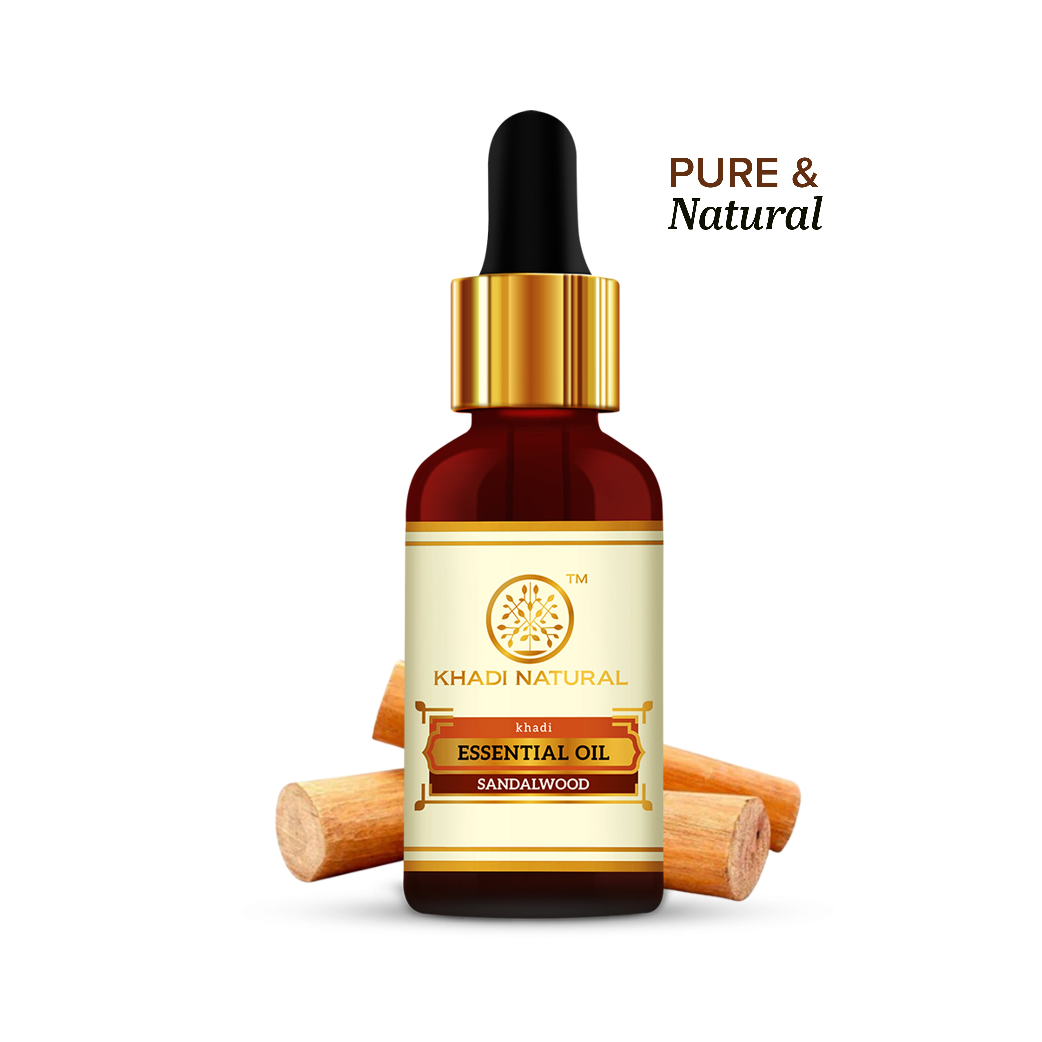 Khadi Natural Sandalwood - Pure Essential Oil - 15ml Sale