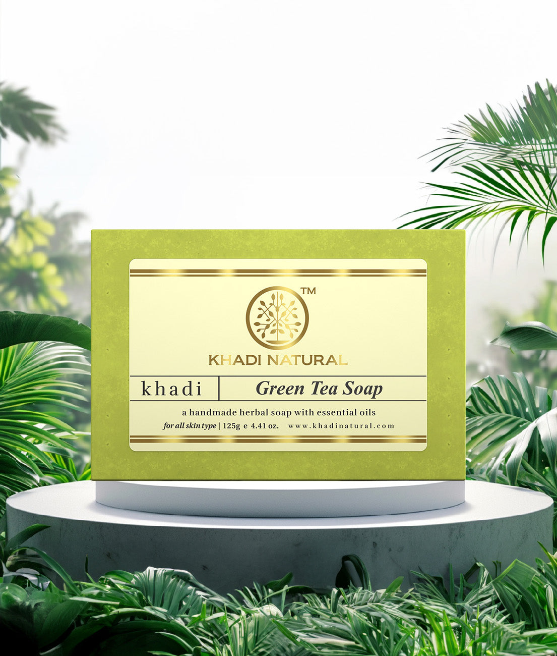 Khadi Natural Green Tea Soap - 125gm