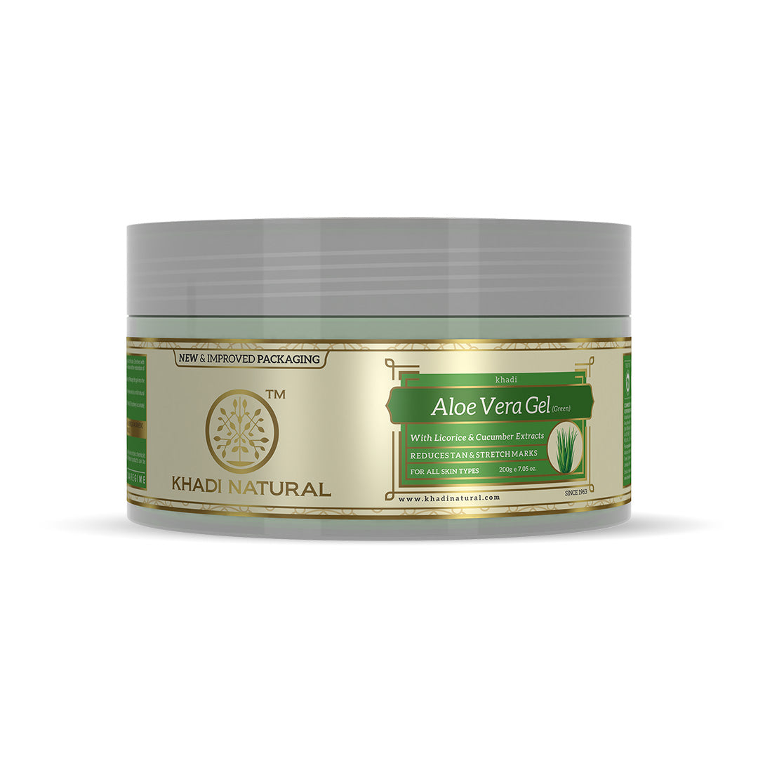 Khadi Natural Aloe vera - green gel Combo Pack Of 2 β 100gm Each Sale