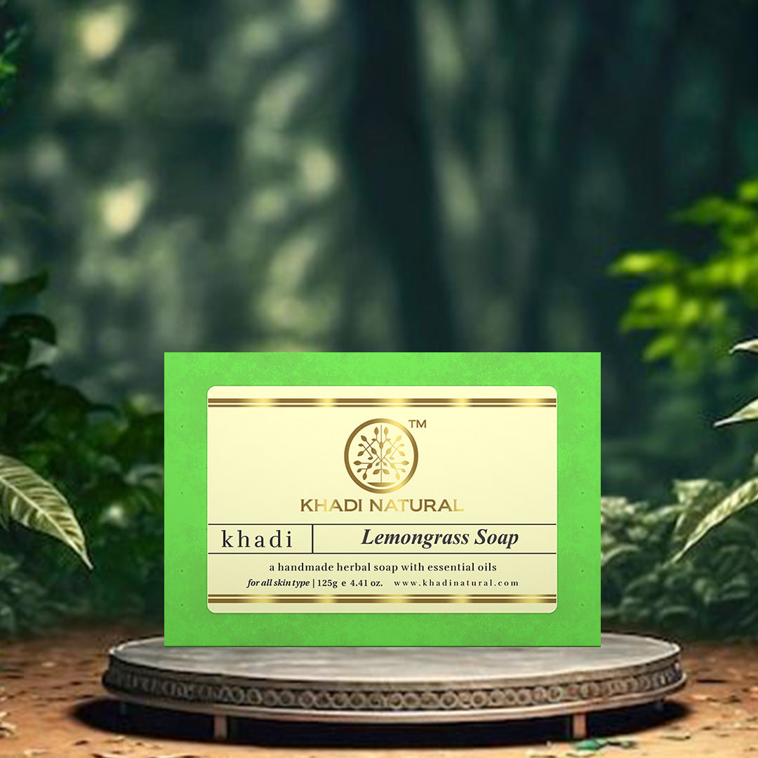Khadi Natural Herbal Lemongrass Soap - 125gm