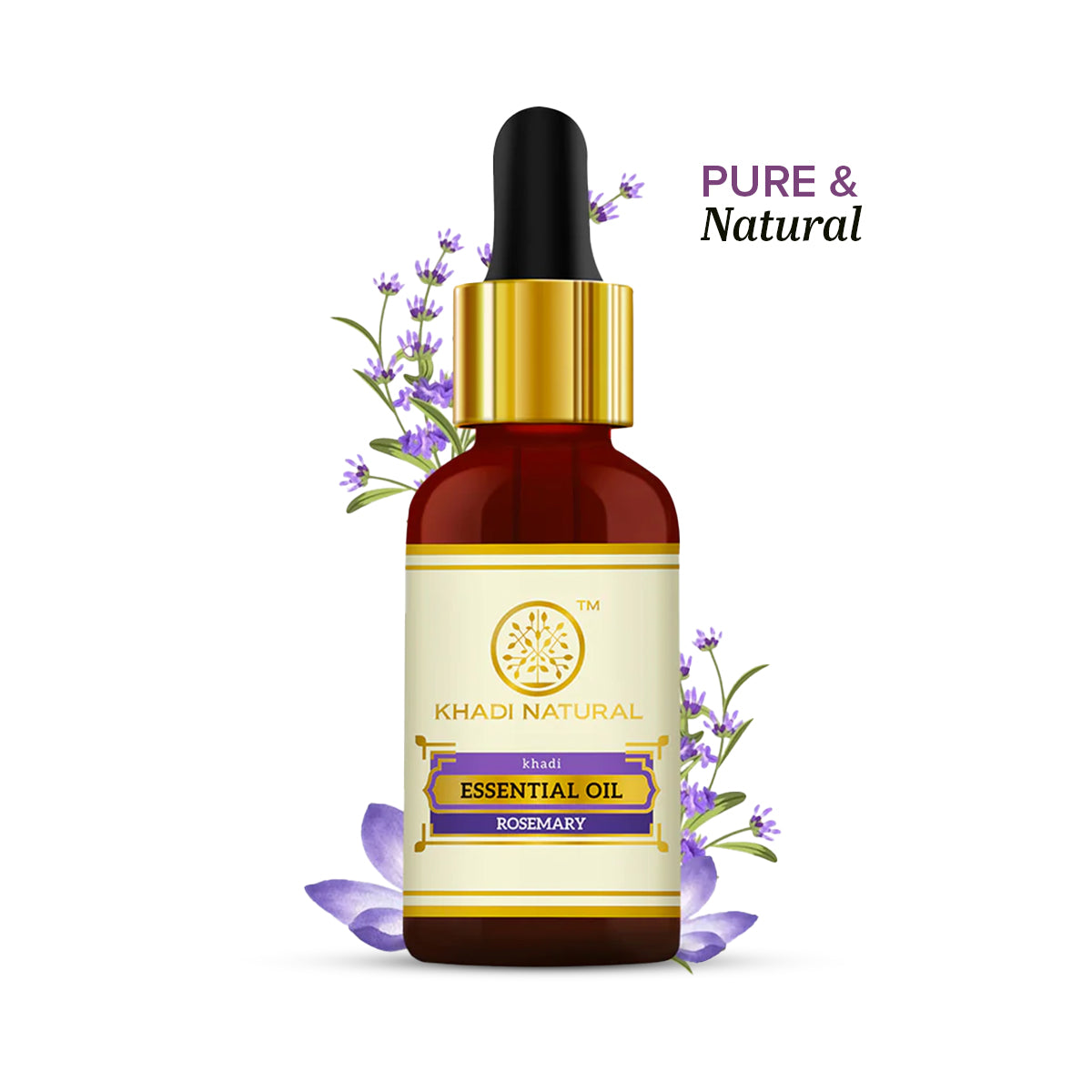 Khadi Natural Herbal Rosemary Essential Oil - 15ml