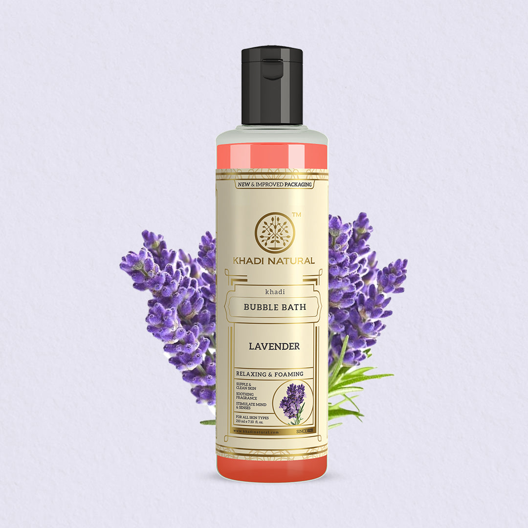 Khadi Natural Lavender Bubble Bath - 210ml Sale