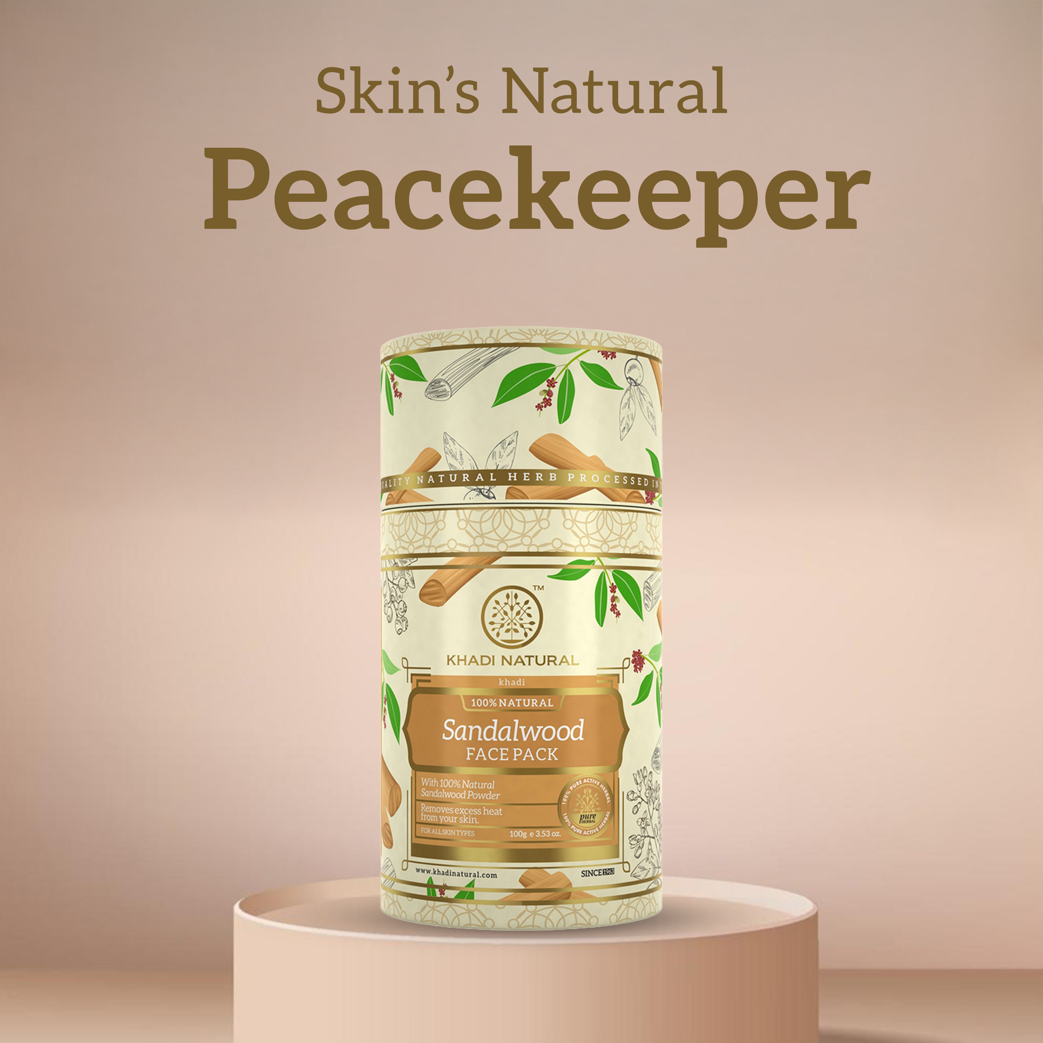 Khadi Natural Sandalwood Face Pack - 100gm