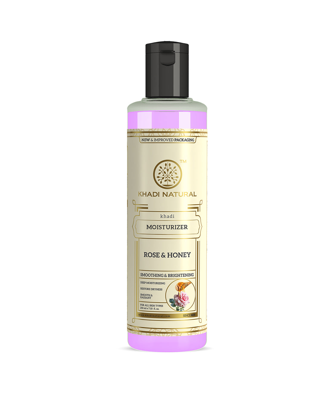 Khadi Natural Rose & Honey Moisturizer - 210ml