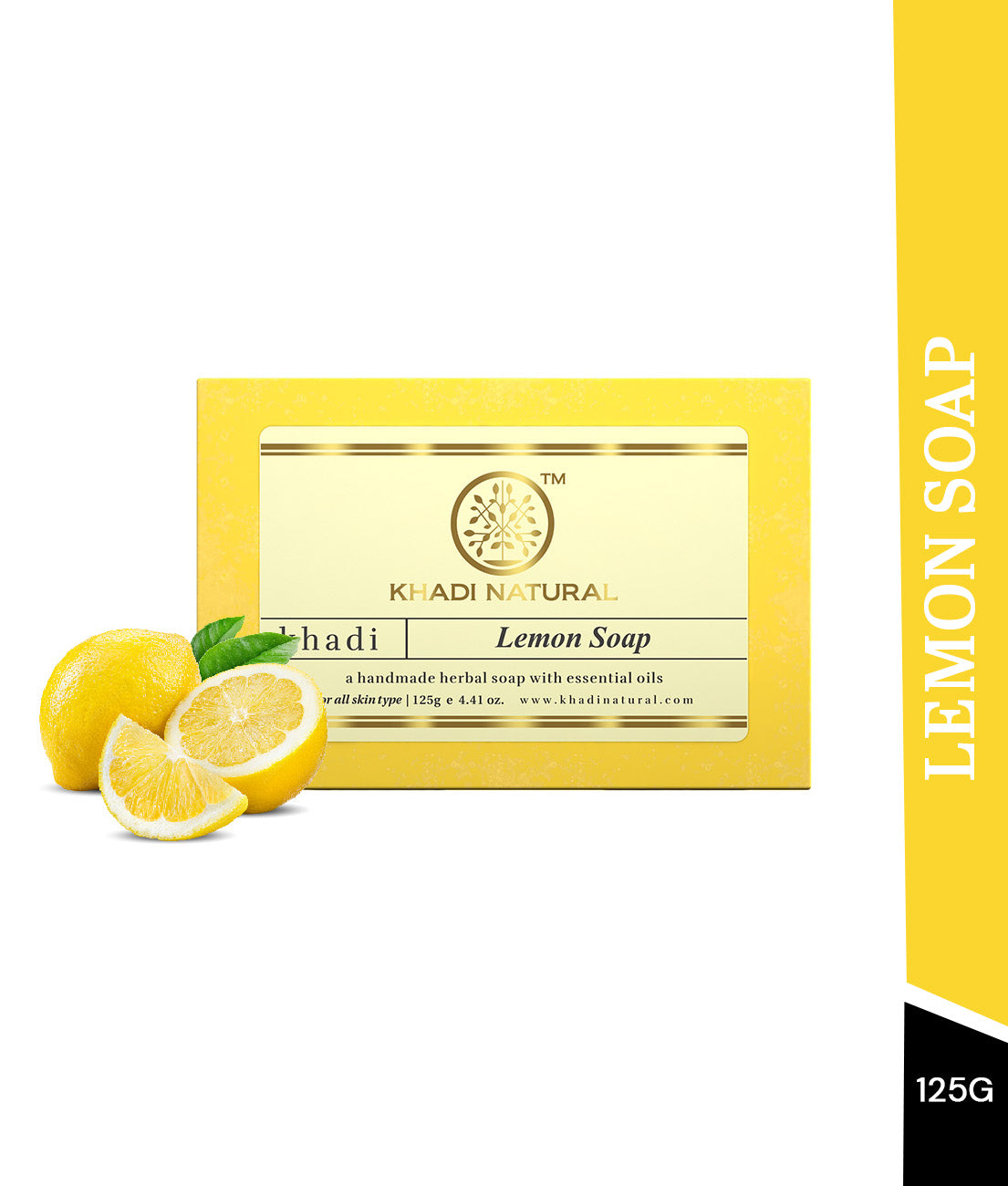 Khadi Natural Herbal Lemon Soap 125gm