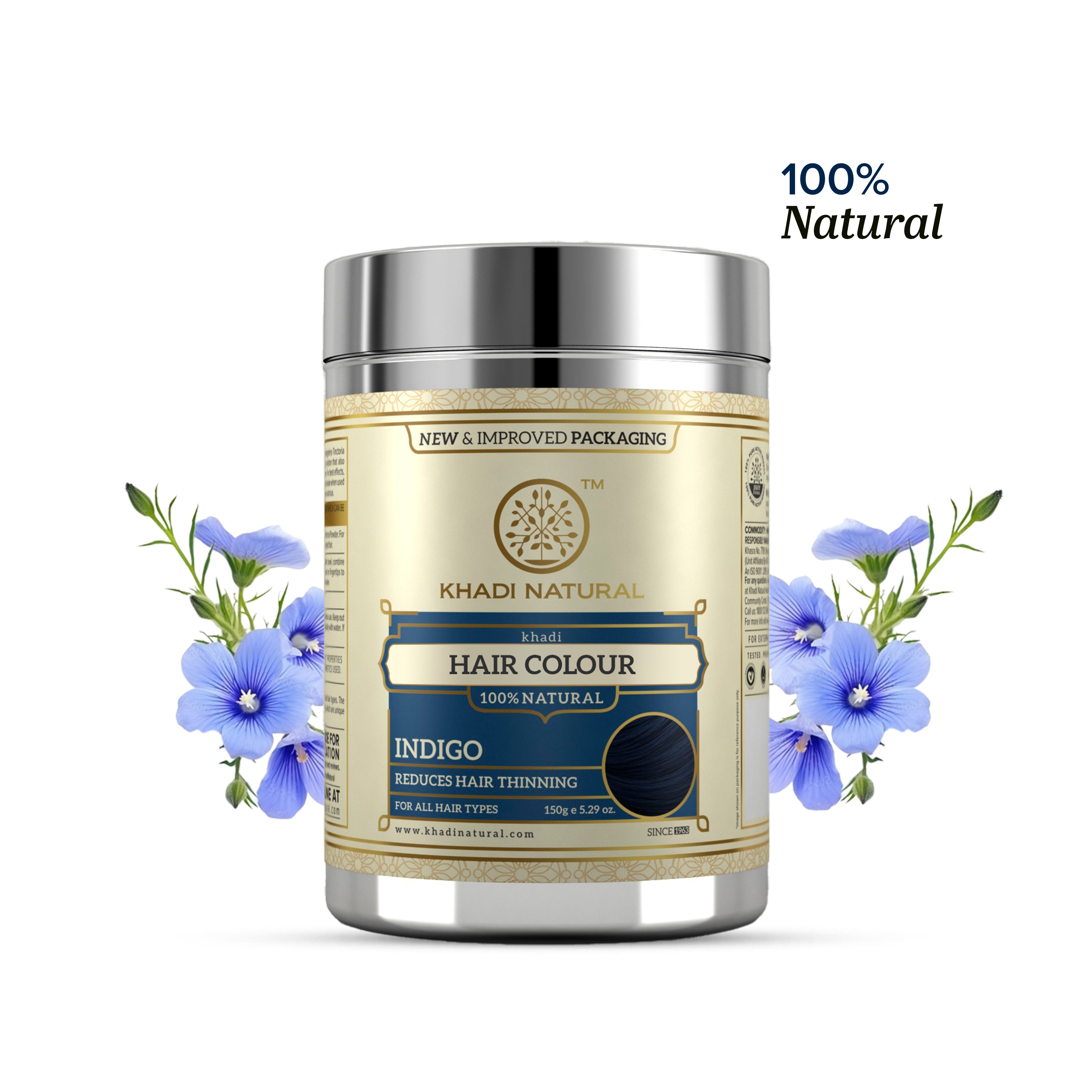Khadi Natural Indigo Hair Color - 150gm