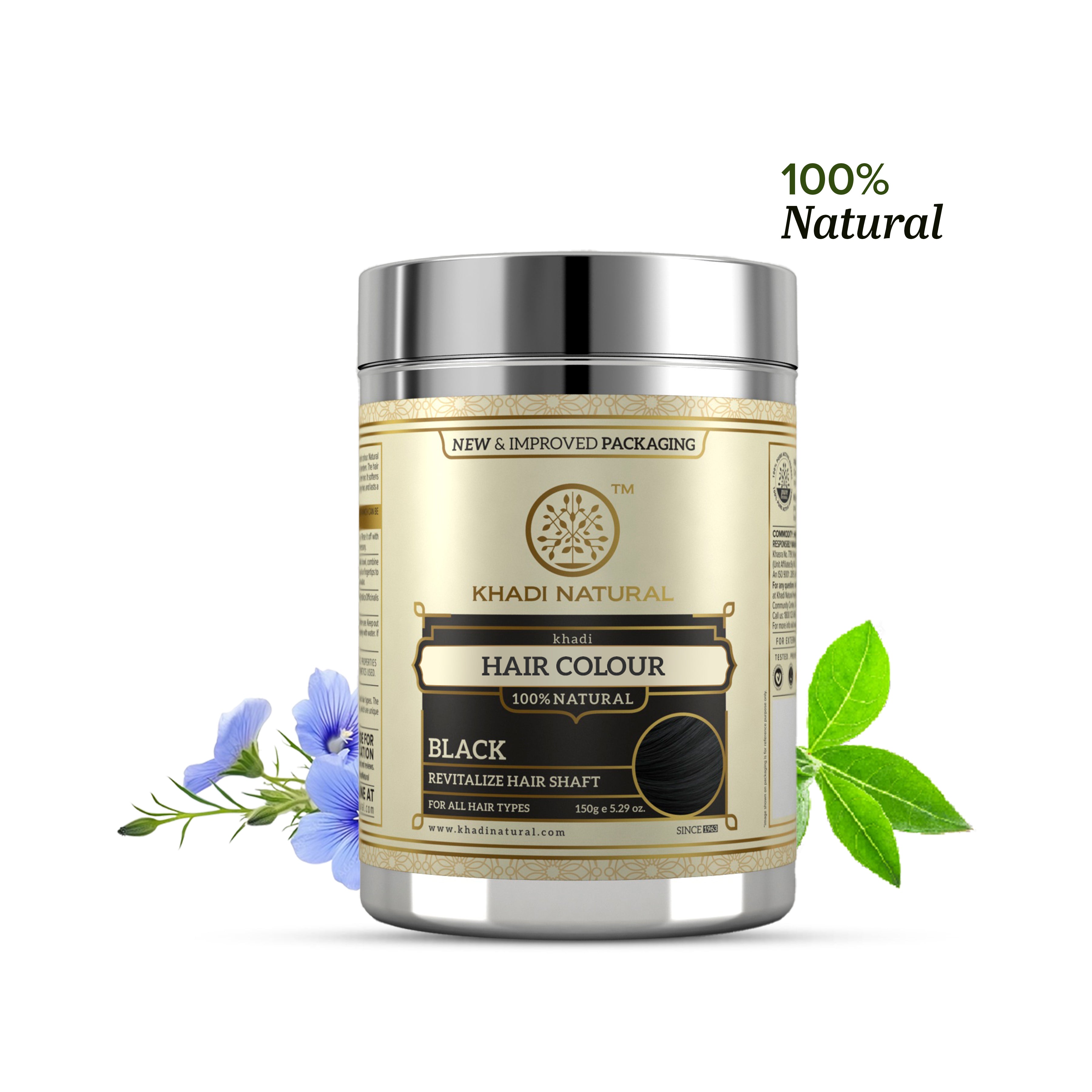 Khadi Natural Hair Colour Black - 150gm