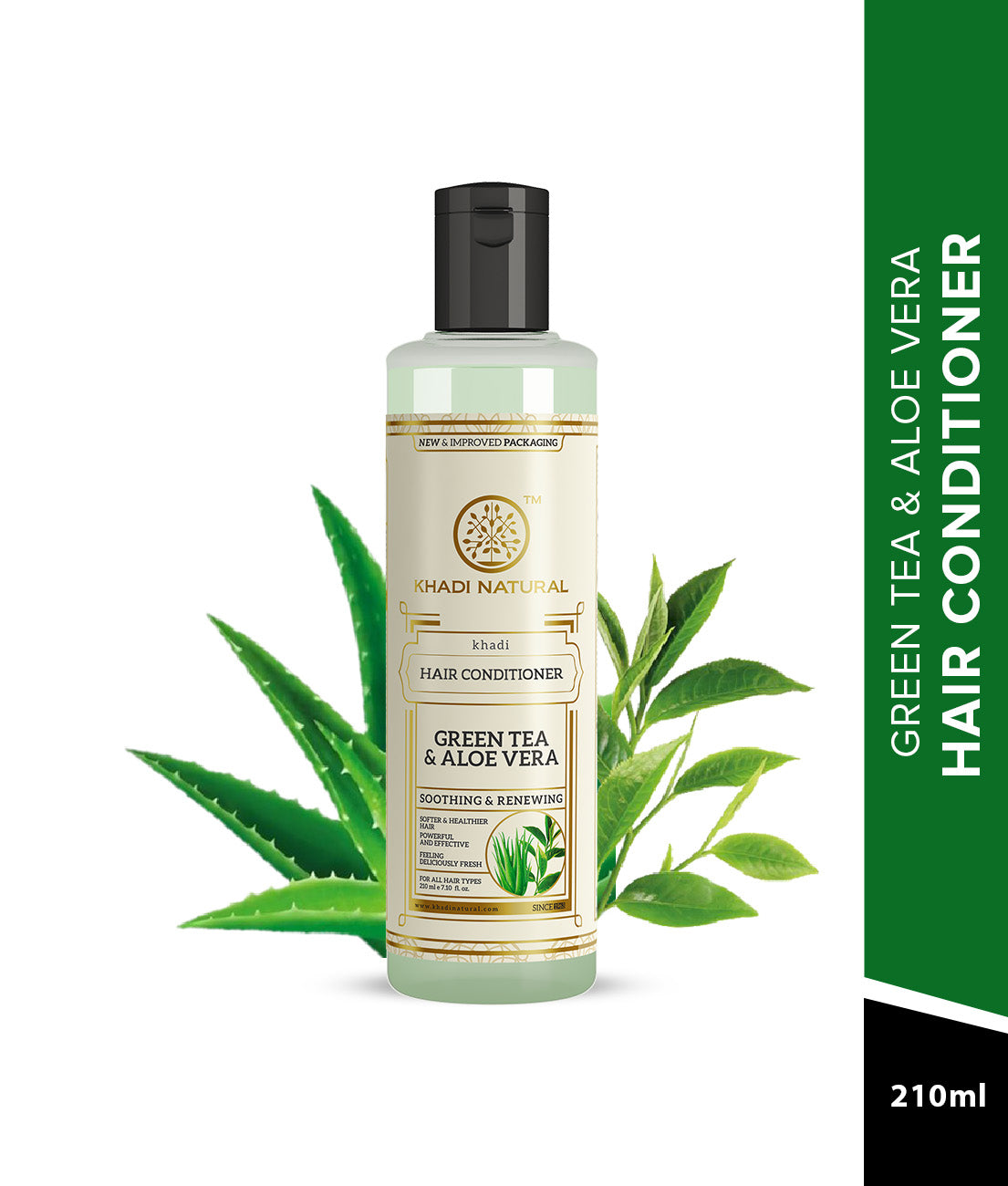 Khadi Natural Green tea and Aloe Vera conditioner Combo Pack Of 2 β 210ml Each Sale