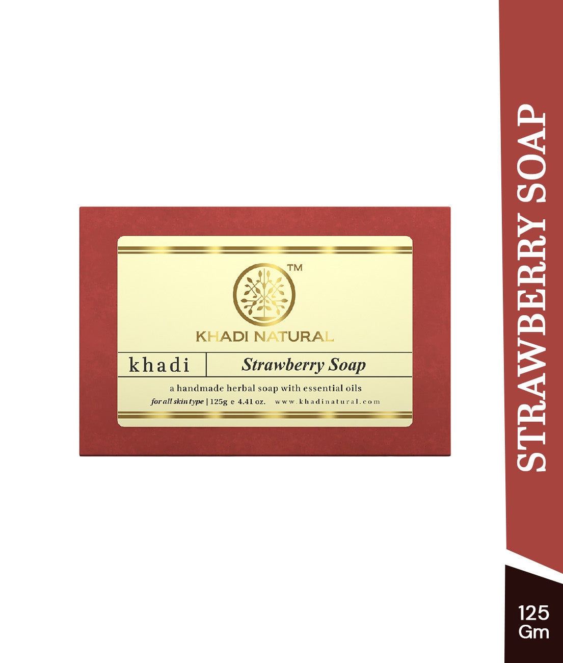 Khadi Natural Strawberry Soap - 125gm