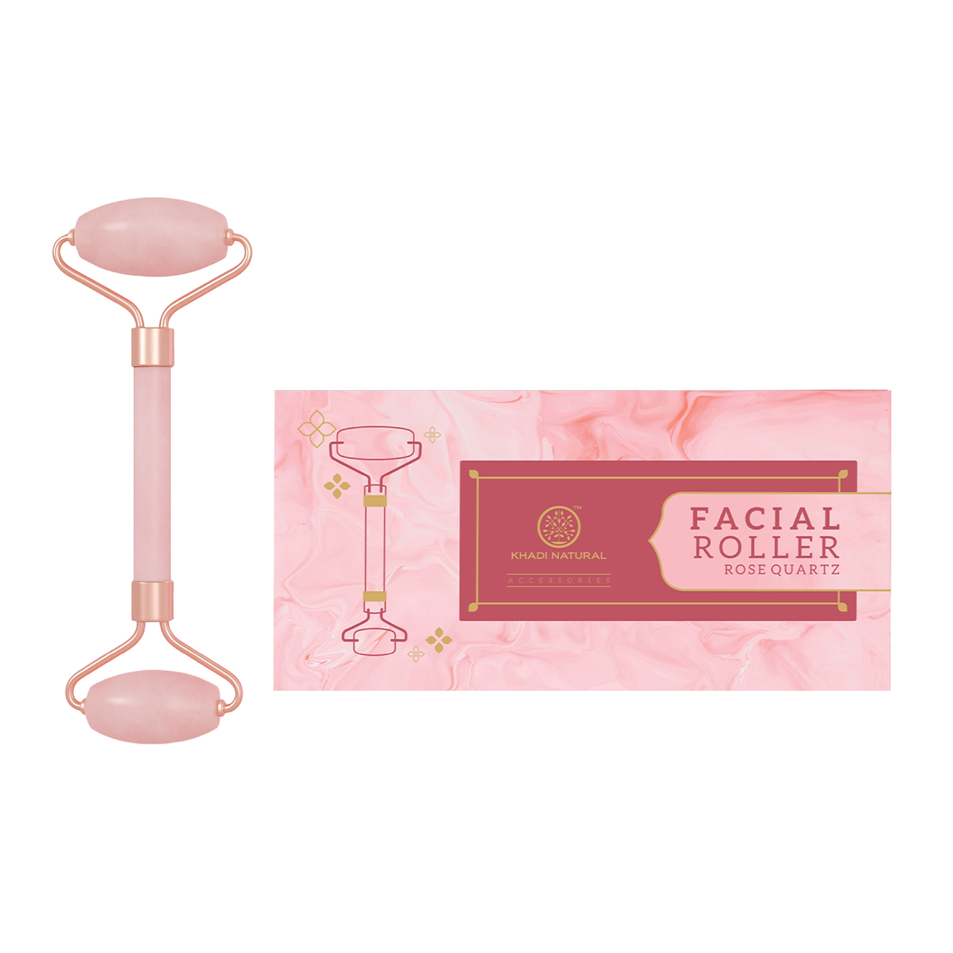 Khadi Natural Rose Quartz Facial Roller