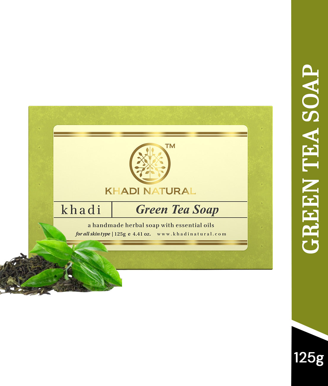 Khadi Natural Green Tea Soap - 125gm