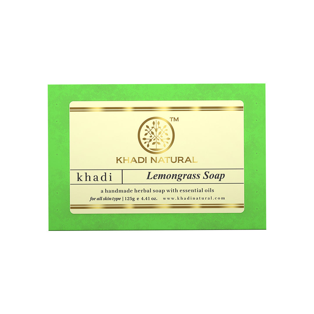 Khadi Natural Herbal Lemongrass Soap - 125gm