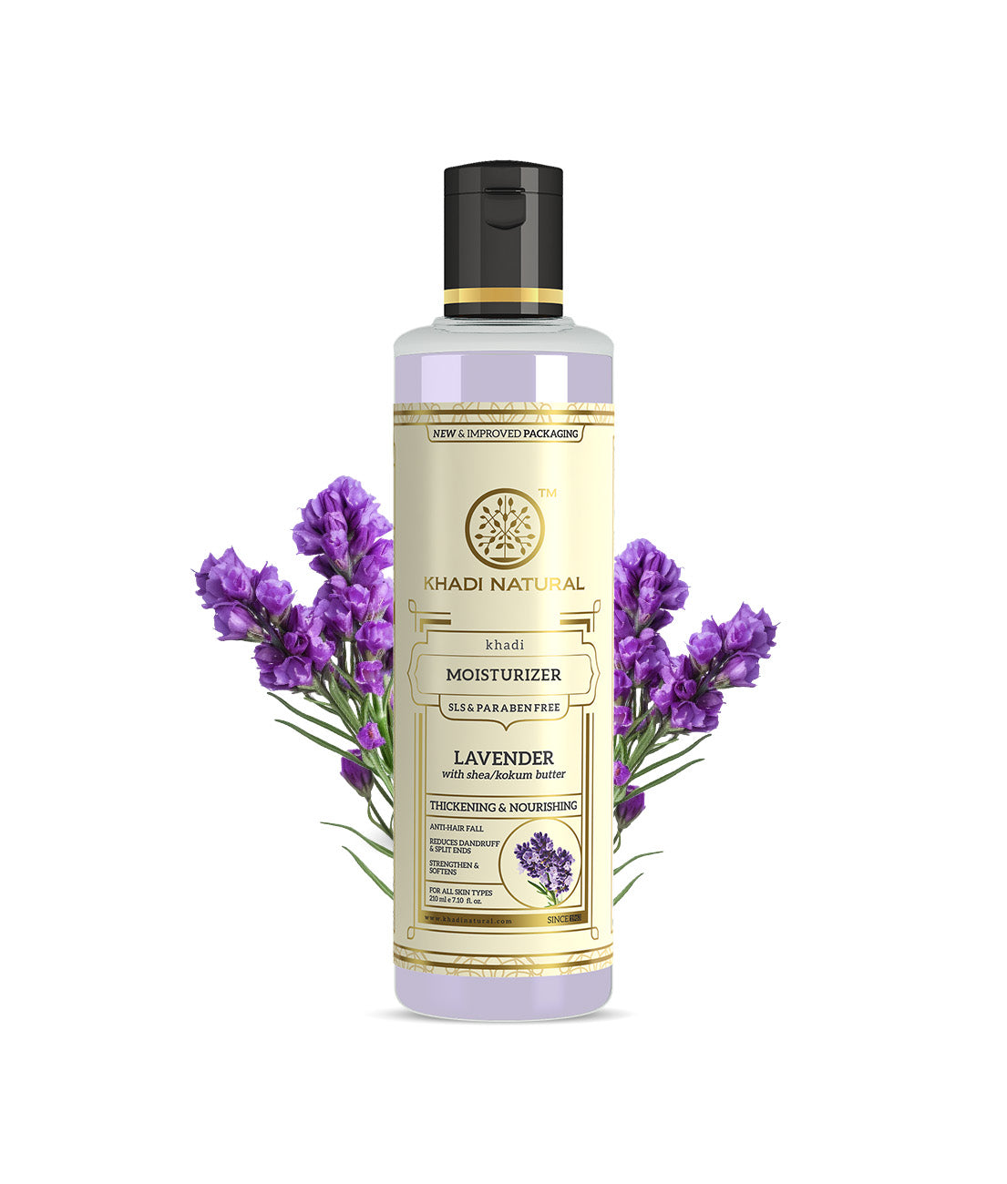 Khadi Natural Lavender Moisturizer with Sheabutter - Paraben Free - 210ml Sale