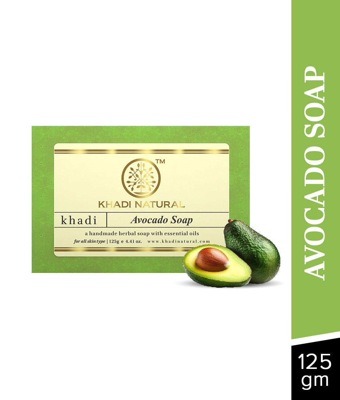 Khadi Natural Herbal Avocado Soap - 125gm