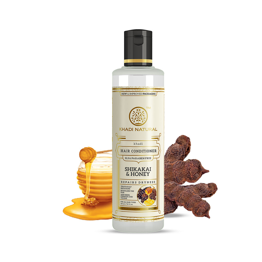 Khadi Natural Shikakai & Honey Hair Conditioner SLS Free Combo Pack Of 2 β 210ml Each Sale