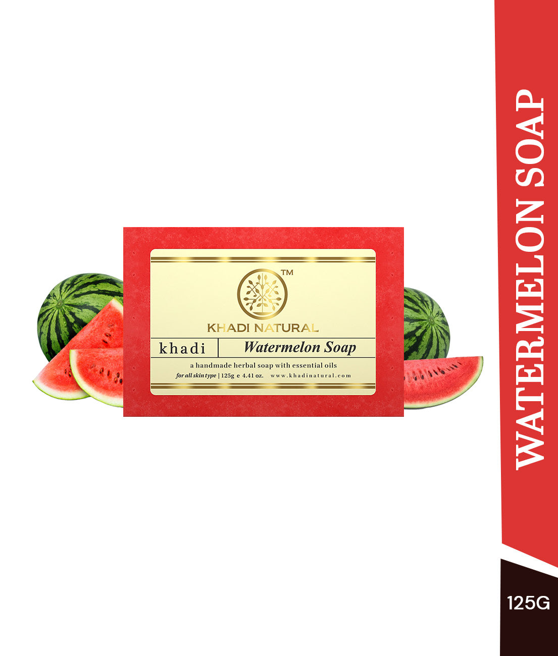 Khadi Natural Herbal Watermelon Soap - 125gm