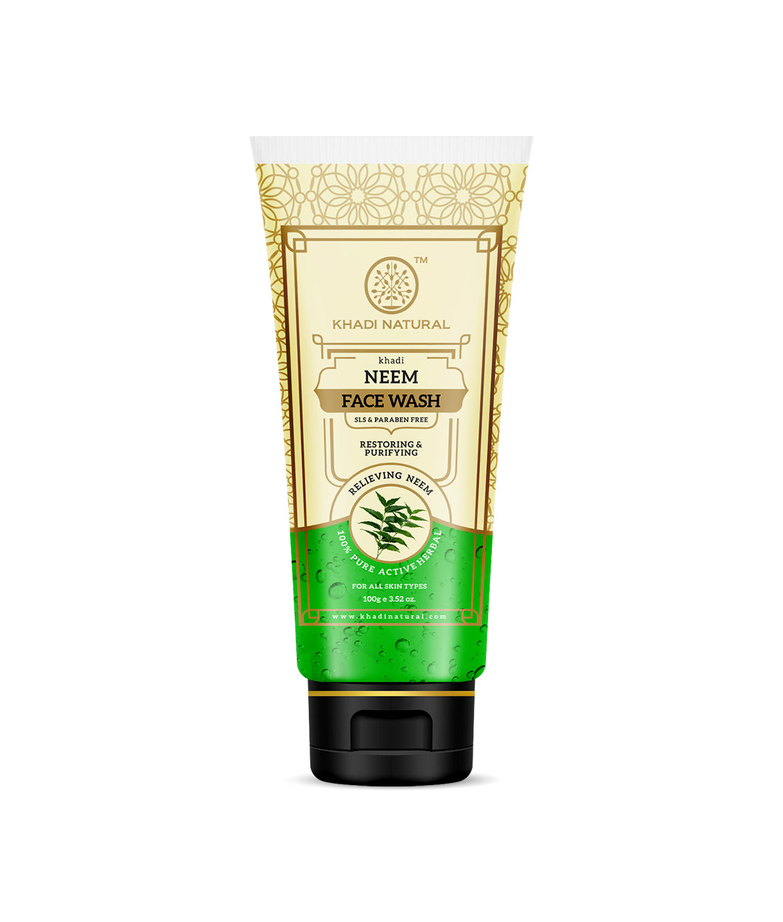 Khadi Natural Neem Face Wash SLS & Paraben Free - 100gm