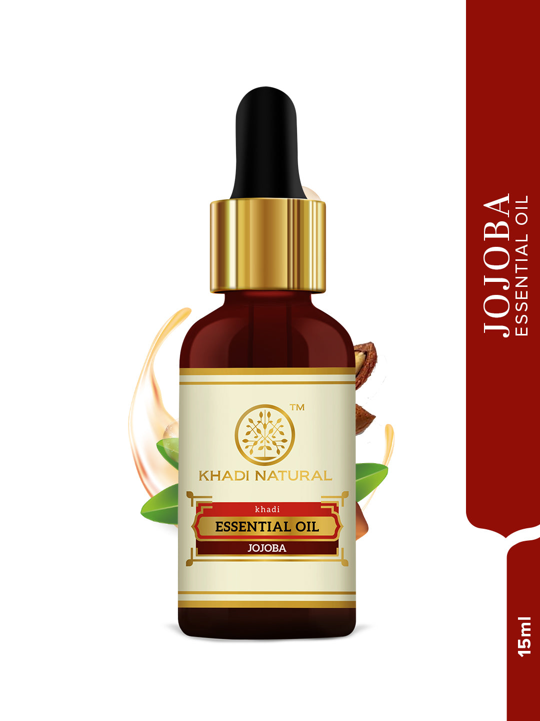 Khadi Natural Jojoba - Pure Essential Oil - 15ml