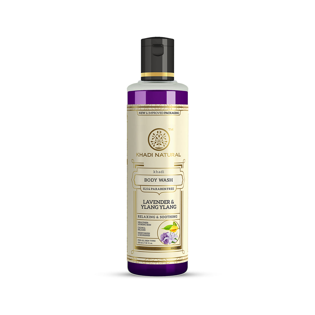 Khadi Natural Lavender & Ylang Ylang Body Wash SLS & Paraben Free - 210ml Sale