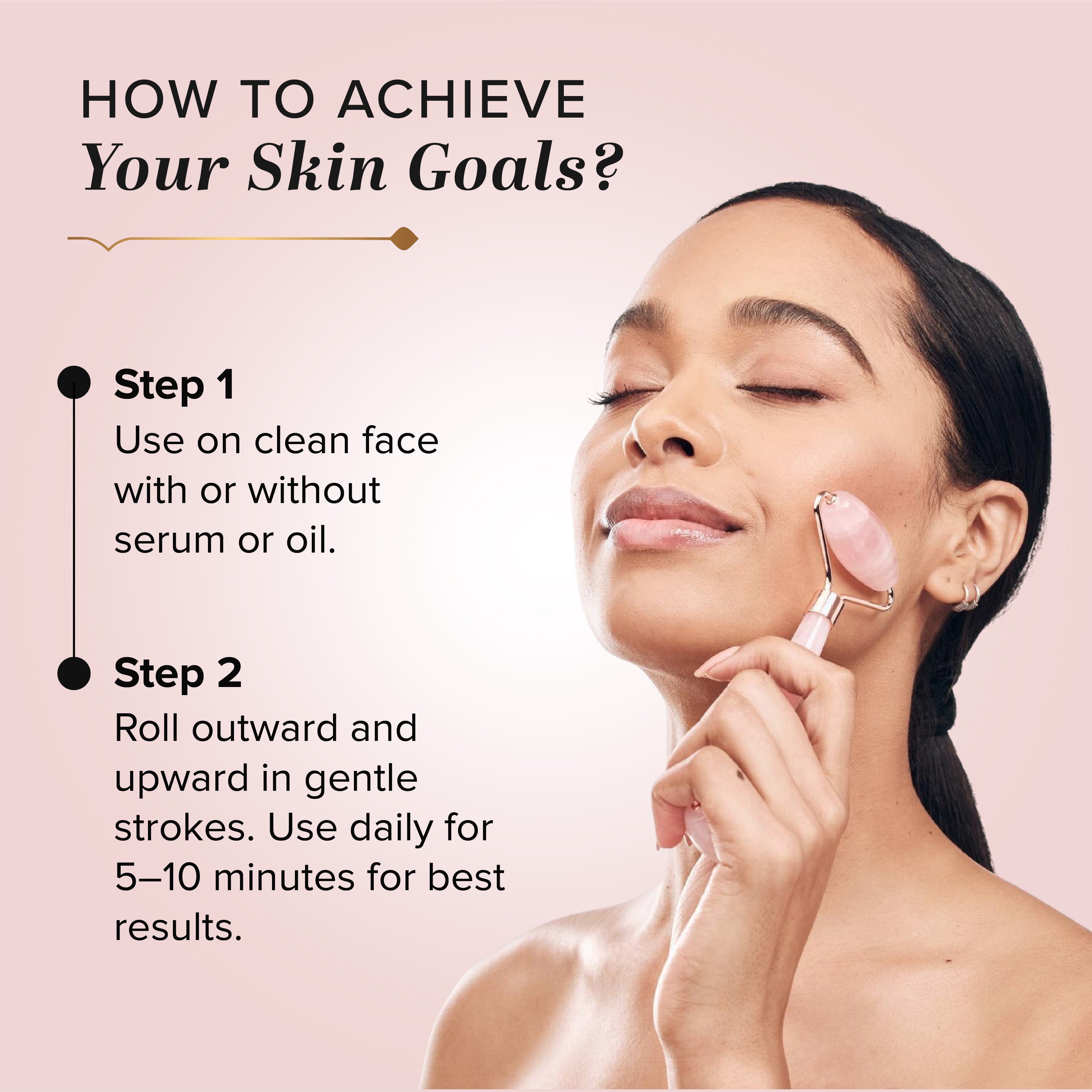 Khadi Natural Rose Quartz Facial Roller