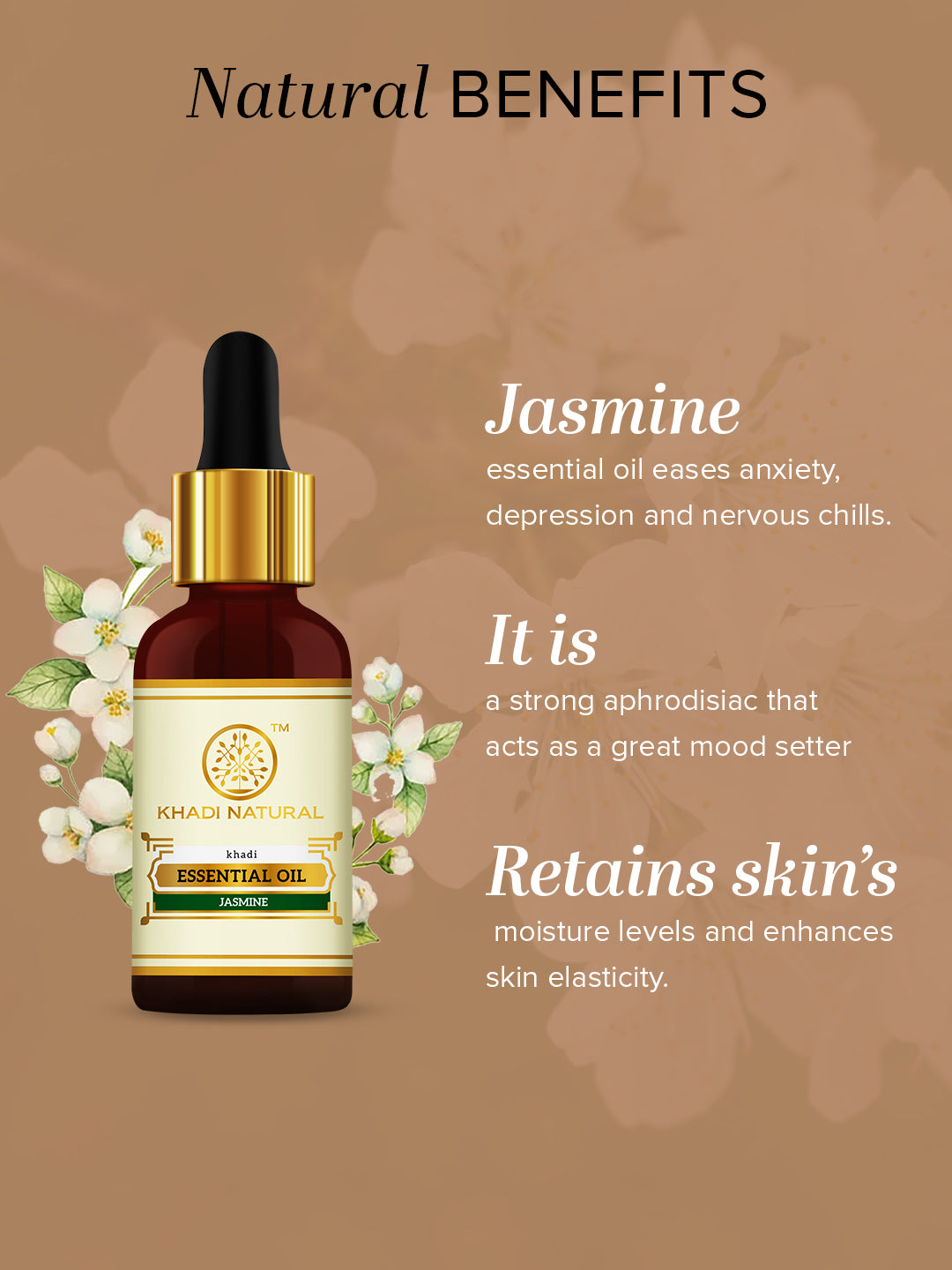 Khadi Natural Jasmine - Pure Essential Oil - 15ml Sale