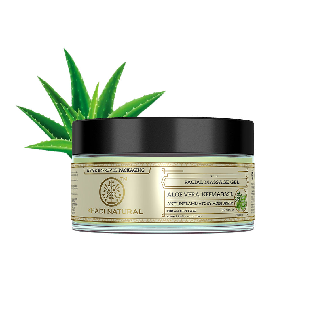 Khadi Natural Alovera Neem & Basil Face Massage Gel - 100gm