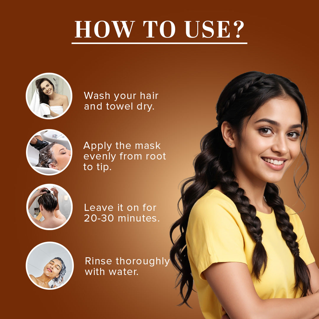 Khadi Natural Moroccan Argan Oil Hair Mask – SLS, Paraben & Color-Free - 200gm
