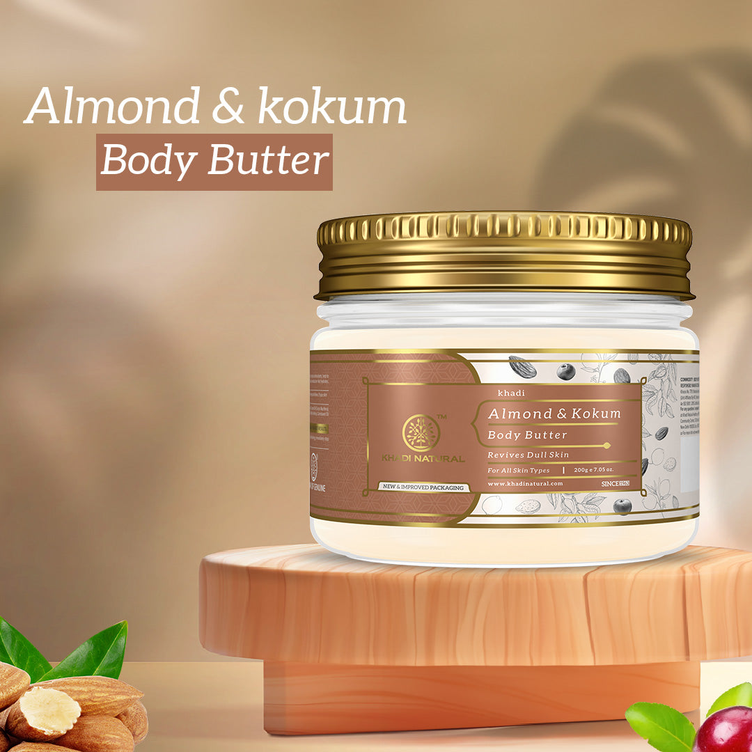 Khadi Natural Almond & Kokum Body Butter - 200gm