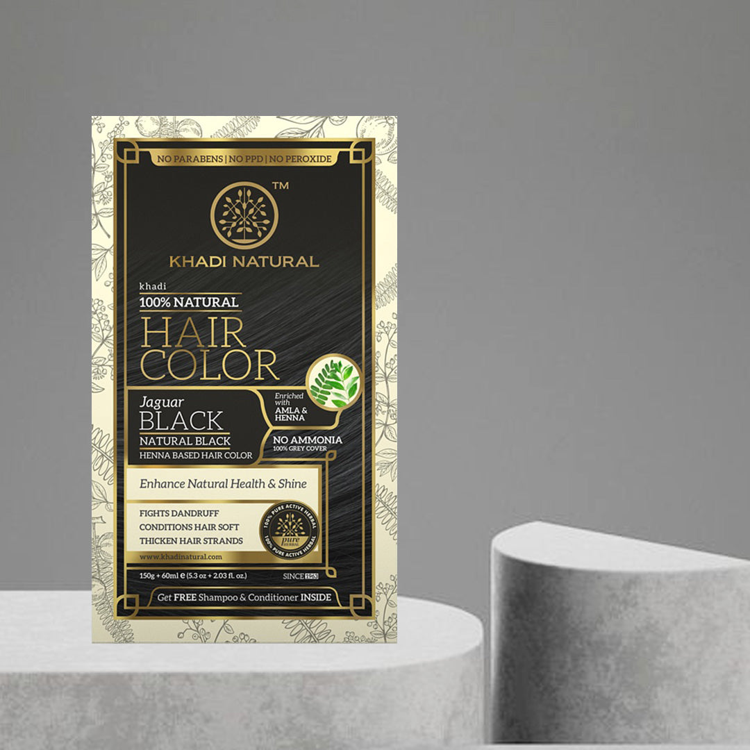 Khadi Natural Jaguar Black Hair Color - 150ml