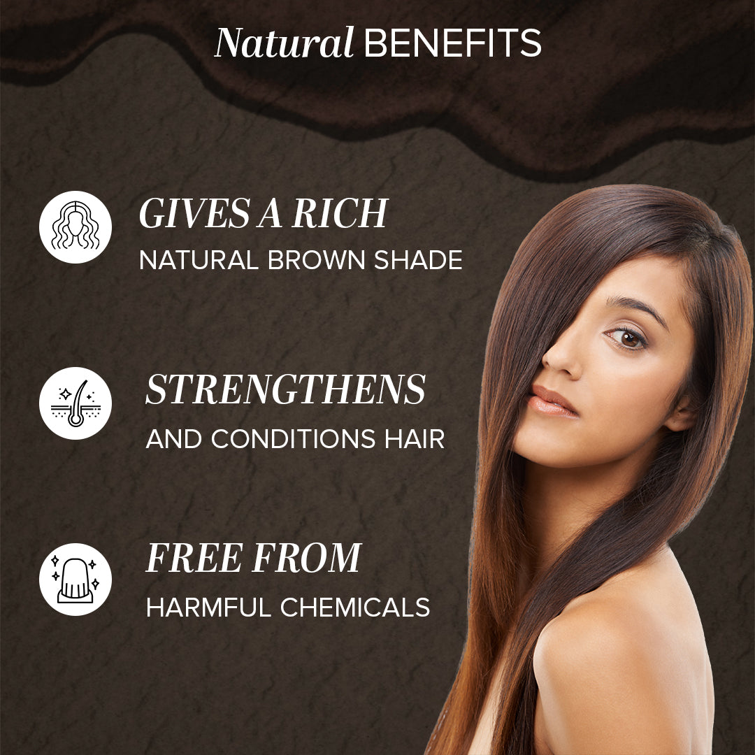 Khadi Natural Mighty Brown Hair Color - 150 g