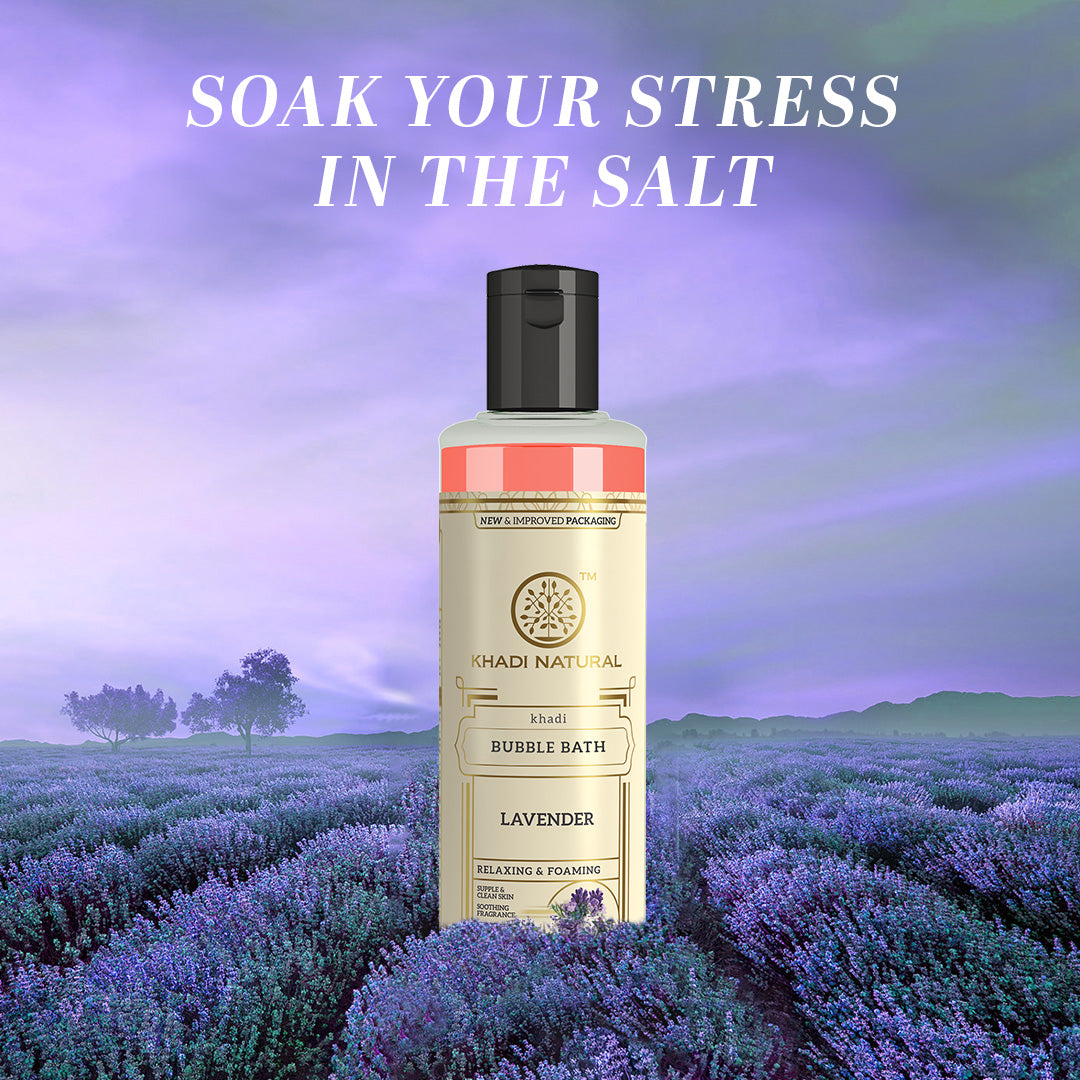 Khadi Natural Lavender Bubble Bath - 210ml Sale