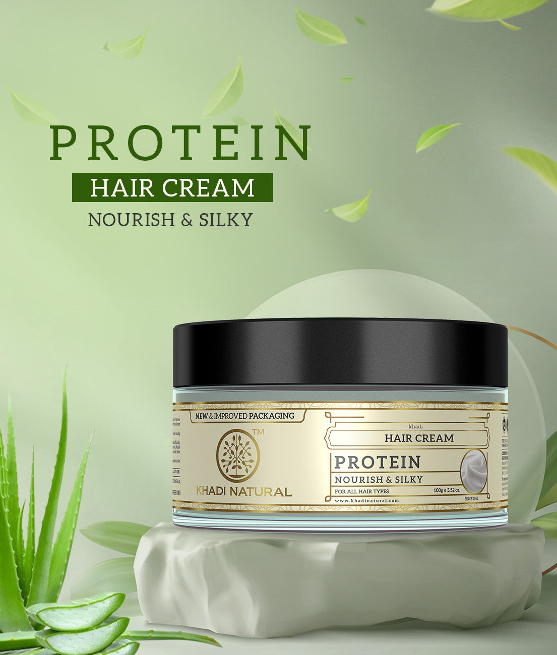 Khadi Natural Herbal Protein Hair Cream - 100gm